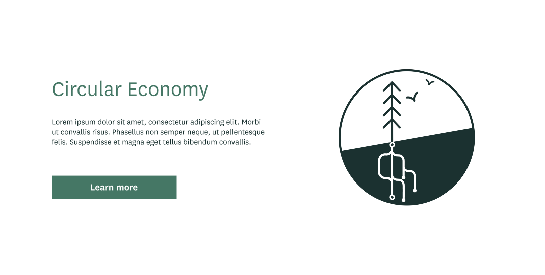 Brand image and text layout